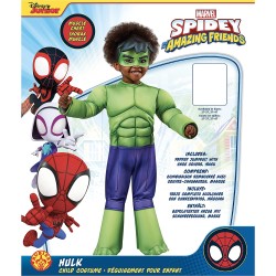 Rubies - Costumes - Marvel: Spidey and His Amazing Friends Hulk Deluxe Costume Toddler 2-3 Years