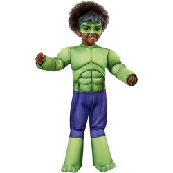 Rubies - Costumes - Marvel: Spidey and His Amazing Friends Hulk Deluxe Costume Toddler 2-3 Years