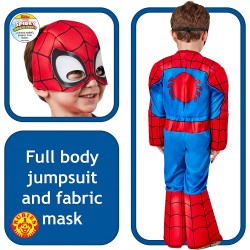 Rubies Marvel: Spidey And His Amazing Friends Spider-Man Deluxe Costume, Multicolore, 2-3 Anni Unisex-Bambini e Ragazzi