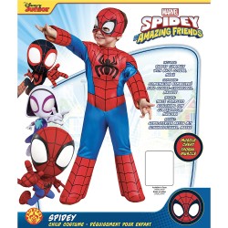 Rubies Marvel: Spidey And His Amazing Friends Spider-Man Deluxe Costume, Multicolore, 2-3 Anni Unisex-Bambini e Ragazzi