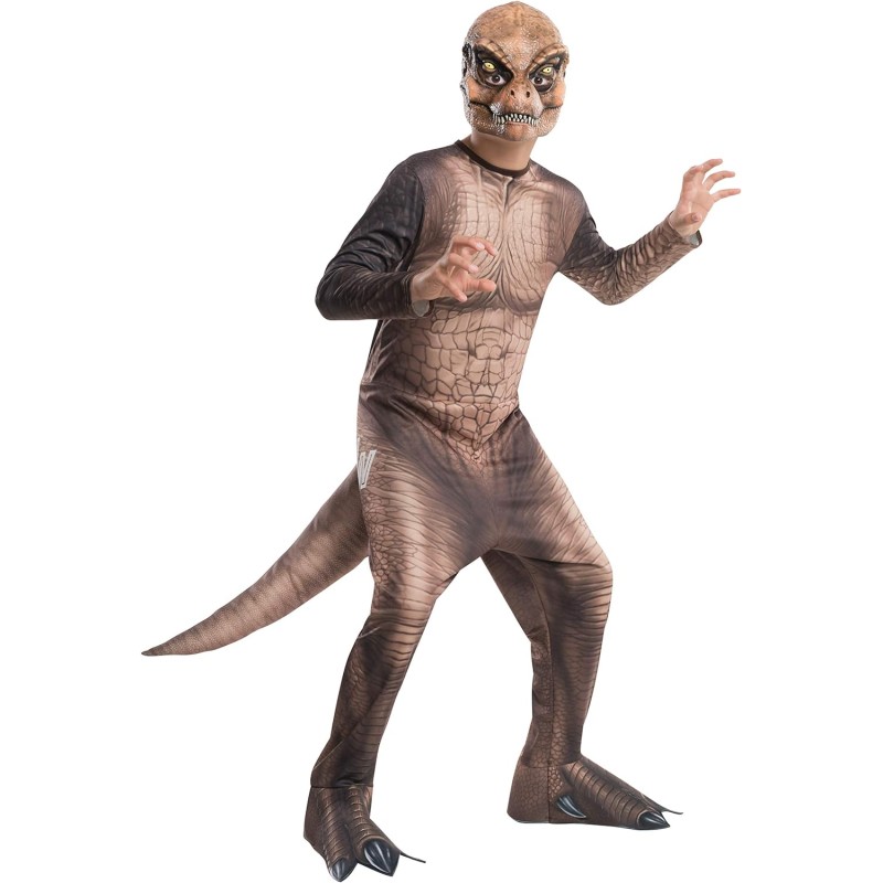 Rubies - Costume da T-Rex Jurassic World per Bambino 5/6 Anni (105/116 cm) Costume da T-Rex Jurassic World - 610814-M