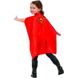 Rubies – Mantello Superman per Bambini, Colore Rosso, 36626