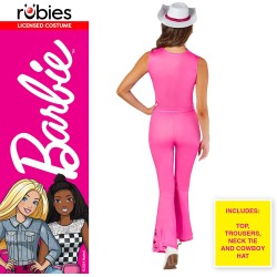 Rubies - Costume ufficiale Barbie da Cowgirl, da donna, per adulti, Tg. M, 1001080-M