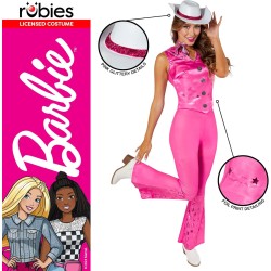 Rubies - Costume ufficiale Barbie da Cowgirl, da donna, per adulti, Tg. M, 1001080-M