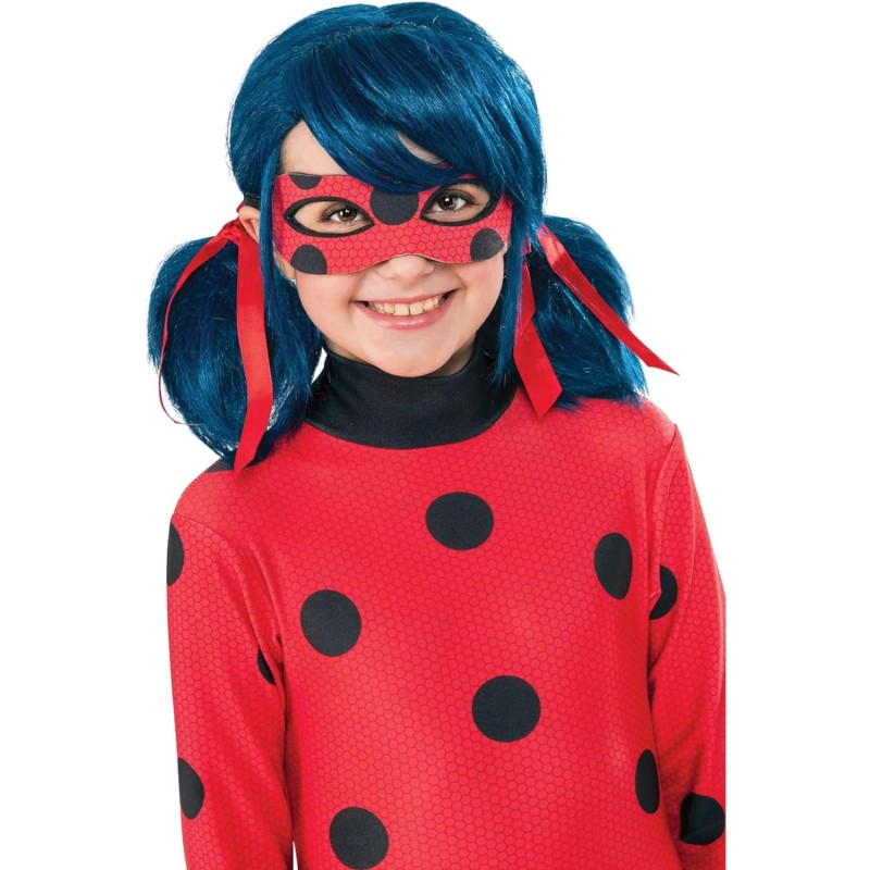 Rubies - Parrucca ufficiale Miraculous Lady Bug per bambini, taglia unica, 200553