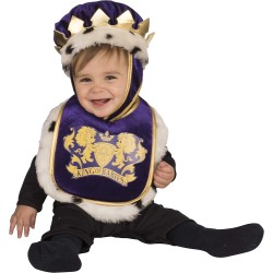 Rubies - Funny Costumes Costume da RE con Bavaglino e Cappello (1/2 anni), 510515