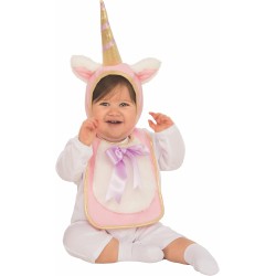 Rubies - Costume Unicorno Bavaglino con Cappello bambino, 510518