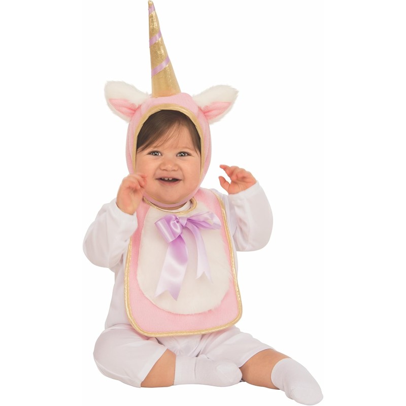 Rubies - Costume Unicorno Bavaglino con Cappello bambino, 510518