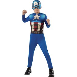 Rubies - Costume Capitan America Bambini Tg. M (5/6 anni), 610759-M