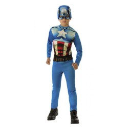 Rubies - Costume Capitan America Bambini Tg. M (5/6 anni), 610759-M