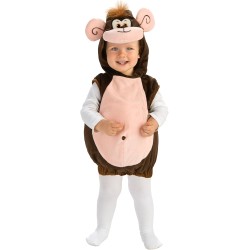 Rubies - Arca di Noè – Costume Scimmia Bambini, Tg. T (1/2 anni), Tuta con cappuccio, 885590-T