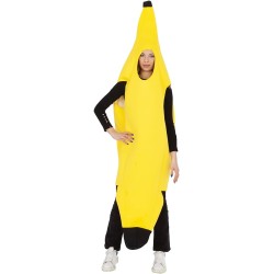 Rubies - Costume Banana per adulti, uomo e donna, Tunica a forma di banana, S8486