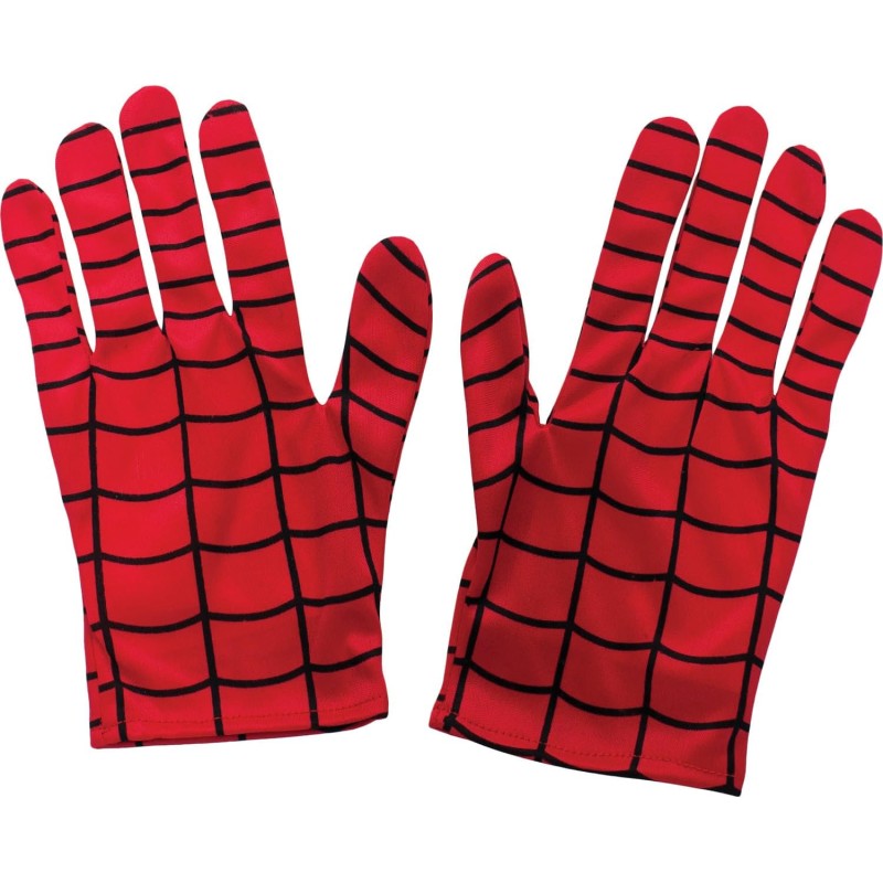 Rubies - Guanti ufficiali Spider-Man per bambini della Marvel, rossi, taglia unica, 35631