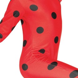 Rubies - Costume Ladybug Classic per bambina, Tg. XL (9/10 anni), Tuta stampata e maschera, Licenza Ufficiale Miraculous Ladybug