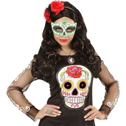 Widmann - Maschera Dia De Los Muertos  Decorata, 03852