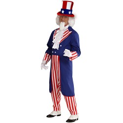 Widmann - Costume Per Adulti Cilindro Mr. America, Taglia Unica, 03586