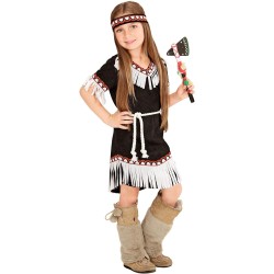 Widmann - Costume Bambina Ragazza Indiana Taglia 140 cm (8/10 anni), 06697