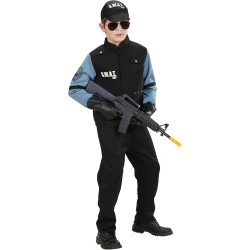 Widmann - Costume da bambino S.W.A.T. Unità speciale, uniforme, polizia, Tg. (158 cm - 11/13 anni), 76548