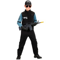 Widmann - Costume da bambino S.W.A.T. Unità speciale, uniforme, polizia, Tg. (158 cm - 11/13 anni), 76548