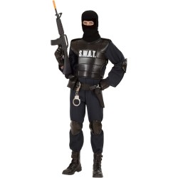 Widmann - Costume Agente S.W.A.T., uniforme, polizia, unità speciale, Tg. XL Adulto, 55344