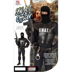 Widmann - Costume Agente S.W.A.T., uniforme, polizia, unità speciale, Tg. XL Adulto, 55344