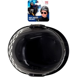 Widmann - Casco operativo con visiera, Elmo Polizia Antisommossa, accessorio per costume adulto in plastica dura, 2822R