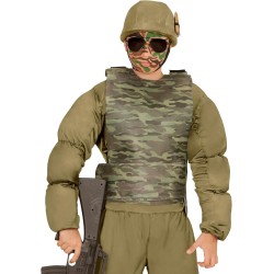 Widmann - Gilet Antiproiettile per bambini, mimetico, soldato, esercito, 28563