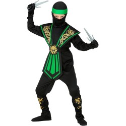 Widmann - Costume da bambino Ninja, Guerriero Giapponese, Tg. (140 cm - 8/10 anni), 38517