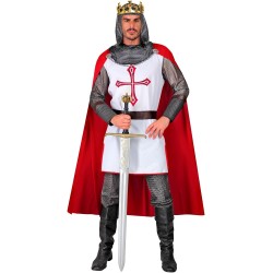 Widmann - Costume Cavaliere Templare, armatura cavaliere, medievale, costume da fiaba, Tg. XXL Adulto, 27900