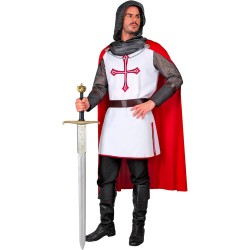 Widmann - Costume Cavaliere Templare, armatura cavaliere, medievale, costume da fiaba, Tg. XXL Adulto, 27900