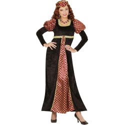 Widmann - Costume Per Adulti Castellana (vestito, copricapo), Tg. L, 00303