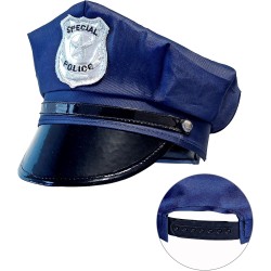 Widmann - Berretto della Polizia per bambini, misura regolabile, Police Officer, 03327