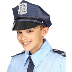 Widmann - Berretto della Polizia per bambini, misura regolabile, Police Officer, 03327