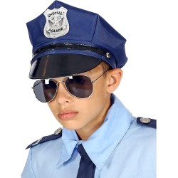 Widmann - Berretto della Polizia per bambini, misura regolabile, Police Officer, 03327