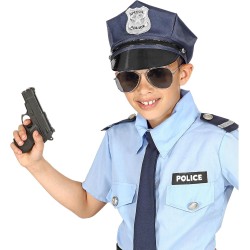 Widmann - Berretto della Polizia per bambini, misura regolabile, Police Officer, 03327