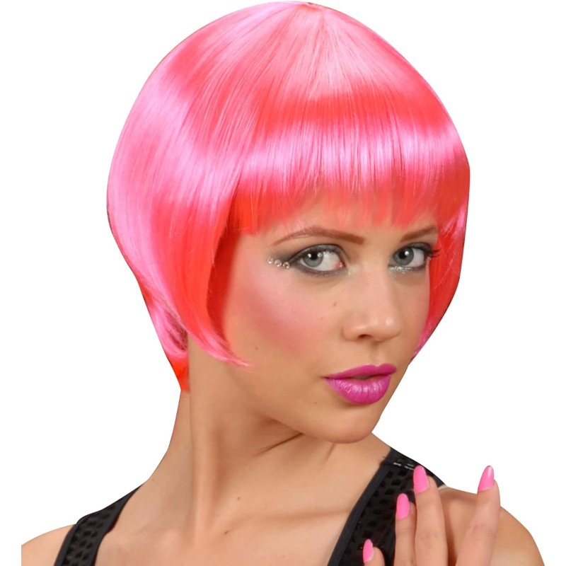 Widmann - Parrucca Rave Rosa, capelli sintetici, parrucca capelli corti donna, R0860