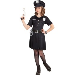 Widmann - Costume da Poliziotta Bambina, Uniforme di Polizia, Tg. (140 cm - 8/10 anni), 65557