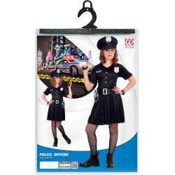 Widmann - Costume da Poliziotta Bambina, Uniforme di Polizia, Tg. (140 cm - 8/10 anni), 65557