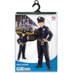 Widmann - Costume da Poliziotto per bambino Tg. (104 cm - 2/3 anni), uniforme, poliziotto, polizia, 76554