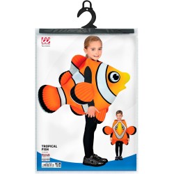 Widmann - Costume da bambino Pesce Tropicale Tg. (116/128 cm - 4/7 anni), tuta, pesce pagliaccio, mondo sottomarino, 03223