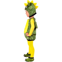 Widmann - Costume da Drago per bambini Tg. (104 cm - 2/3 anni), tuta con cappuccio, 26149