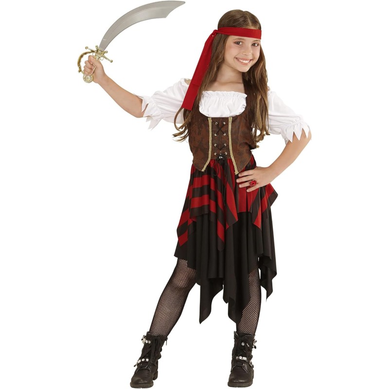 Widmann - Costume da Pirata per bambini Tg. (140 cm - 8/10 anni), bucaniere, 05597