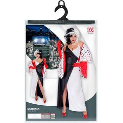 Widmann - Costume Demonia Tg. L con Mantellina, Diavolo, costume in maschera, Halloween, 75763