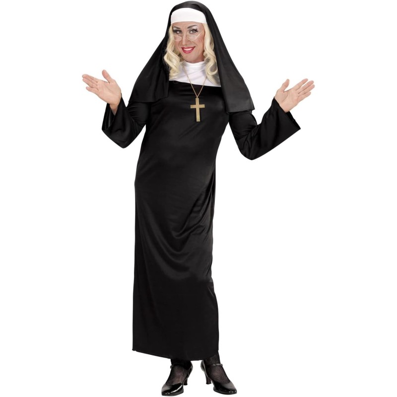 Widmann - Costume da Suora Tg. XL, donna del convento, donna del clero, costume da chiesa, 01324