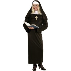 Widmann - Costume da Suora Tg. XL, donna del convento, donna del clero, costume da chiesa, 01324