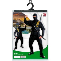 Widmann - Costume da Ninja Tg. S, guerriero, combattente giapponese, 39191