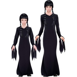 Widmann - Costume da Bambina Dark Girl Tg. (164 cm - 14/16 anni), abito gotico, strega, Halloween, 60609