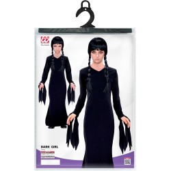 Widmann - Costume da Bambina Dark Girl Tg. (164 cm - 14/16 anni), abito gotico, strega, Halloween, 60609