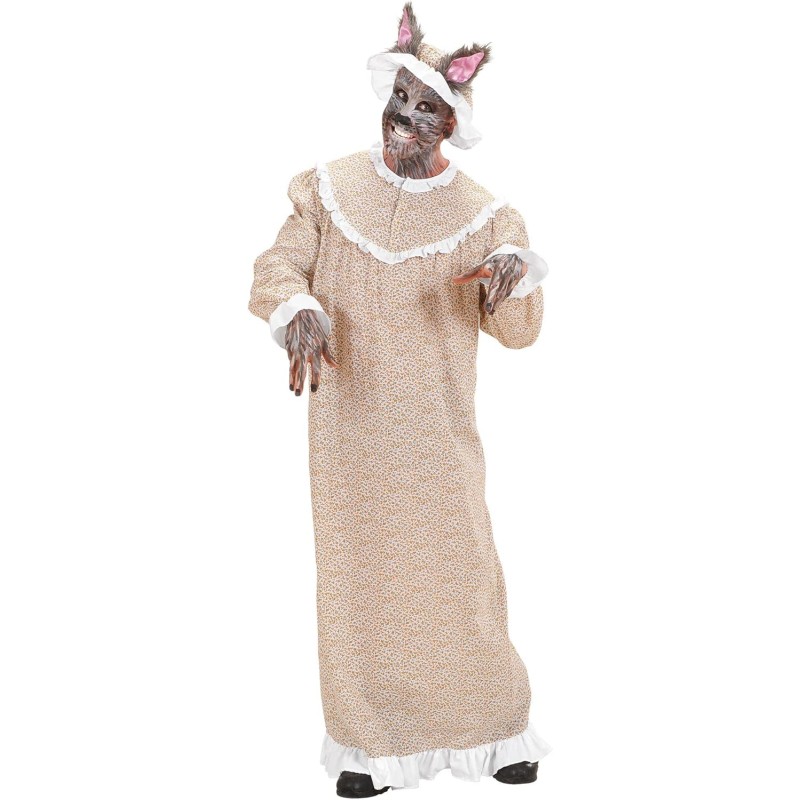 Widmann - Costume da Nonna Lupo Cattivo Tg. XL, vestito, costume da animale, fiaba, 7168G