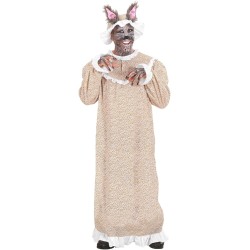 Widmann - Costume da Nonna Lupo Cattivo Tg. XL, vestito, costume da animale, fiaba, 7168G